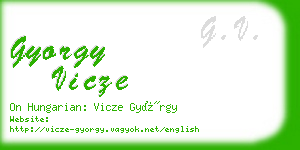 gyorgy vicze business card